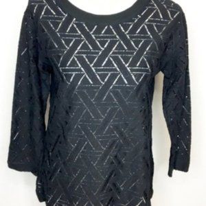 Banana Republic Knit Top Black